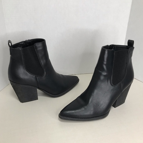 Naturalizer Soul Classic Black Chelsea Heeled Booties Size 8.5M - Picture 3 of 8